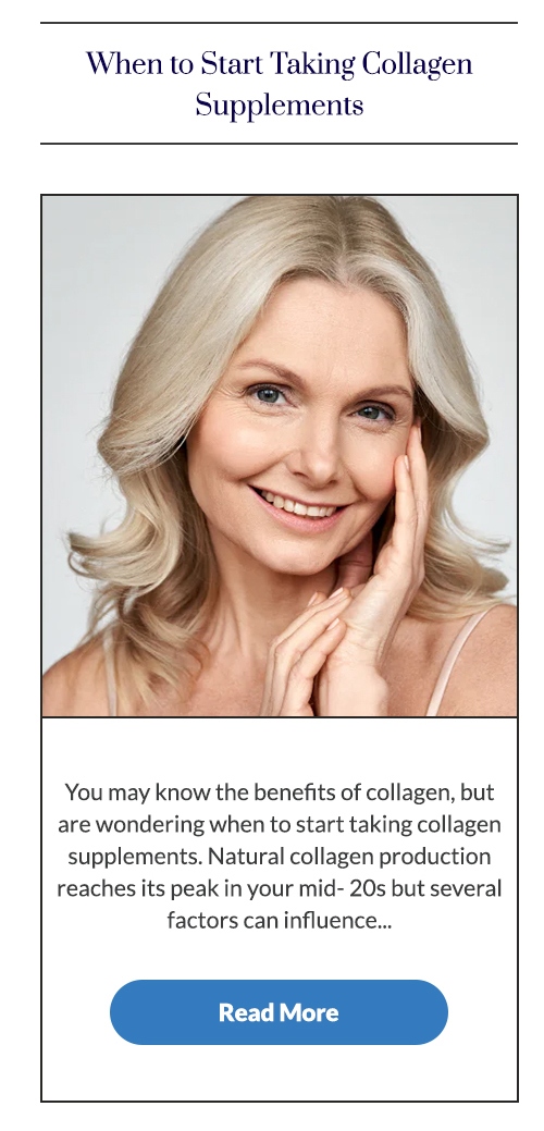 When to Start Taking Collagen Supplements